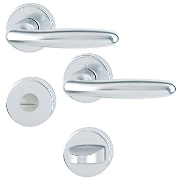 HOPPE Rosetten-Garnitur 'Verona' Aluminium Natur 1510/42KV/42KVS - 6989305