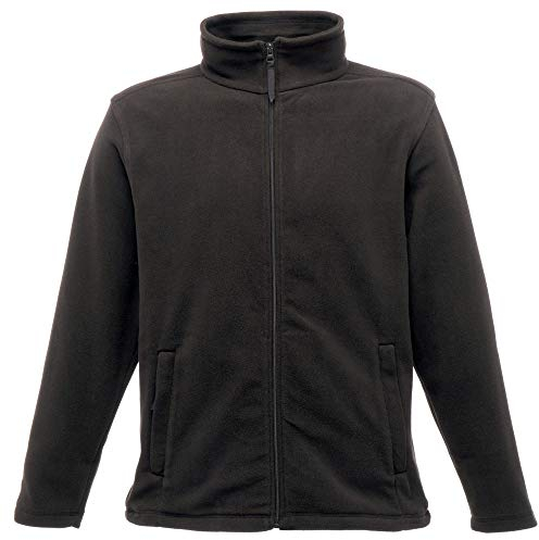 Regatta Herren Mikrofleece-Jacke mit durchgehendem Reißverschluss (S) (Schwarz)