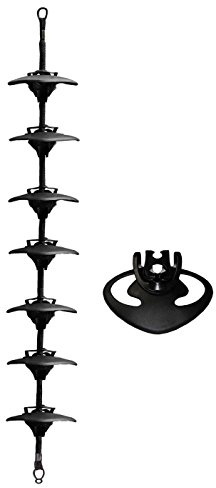 2Stoned Cap-Rack Basic+ Kappenhalter in Schwarz mit 6 Clips plus 1 Zusatzclip für bis zu 21 Baseball Caps und Mützen