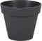 EDA - Pot de Fleur Rond Toscane Ø 20 cm - Volume 3 L - Ø 20 x H.17 cm - Gris Anthracite
