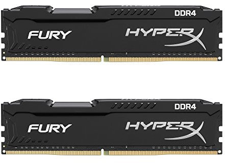 HyperX Fury - HX421C14FBK2 - Mémoire RAM 8 Go Kit (2x 4 Go) - 2133MHz, DDR4 Non-ECC, CL14 DIMM (Compatible avec Skylake)
