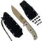 ESEE Unisex – Erwachsene, Outdoormesser | Klingenlänge: 14,6 cm, Griff: Leinen Micarta, Model 6 Tactical Dark Earth, Schwarz, Einheitsgröße