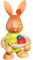 Hase Stupsi mit Eierschale ca. 12 cm
