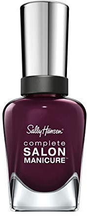 Sally Hansen Complete Salon Manicure Nail Polish, Purple Shades, 14.7 ml, Pat on the Black