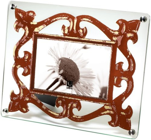 Umbra 306454-165 Finette Bilderrahmen aus Glass für 1 Foto 10 x 15 cm braun