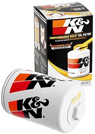 K&N Ölfilter - Patrone 76x121mm kompatibel mit Chevrolet, Ford, GMC, Buick, Lincoln, (HP-2011), Oil Filter-1 Pack Weiß