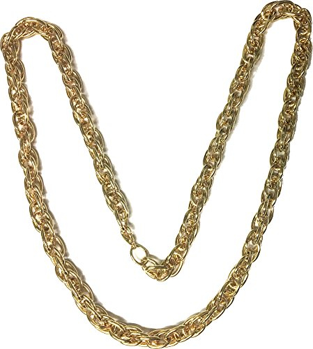 Old School Cable Gold Gangster Rapper Costume Chain
