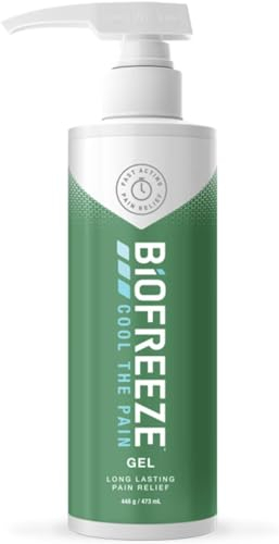 Biofreeze 473 ml Fast Acting Cooling Gel For Muscle, Joint, Back Relief - Longer Lasting Formula