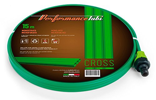 Almaplast Tubo Giardino Microforato 7,5 Metri Anti-Alga/Gelo/Uv + Raccordi 100% Italiano