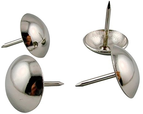 Decotacks Große Polsternägel, Silber-Finish, 2,5 cm, 20 Stück [Nickel/Silber-Finish] DX0525