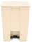 Rubbermaid Commercial 18gal HDPE Step On Trash Can - Beige