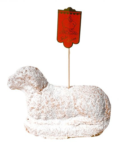 Krönner Osterlamm 500 g – Traditionelles Ostergebäck – Feiner Butter Sandkuchen mit Vanille & Zitrone – handgefertigt und mit Puderzucker bestäubt