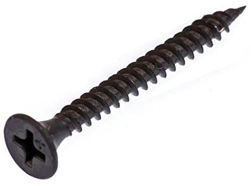 bauFIT - 1000x 45mm Schnellbauschrauben aus Stahl – Schnellbauschraube mit phosphatierter Oberfläche 45 mm 1000 Stück Montage Gipskarton auf Metall Ständerwerk PH2 Bauschraube Schraube Feingewinde doppelgang Gewinde Trockenbauschraube Gipskartonschraube