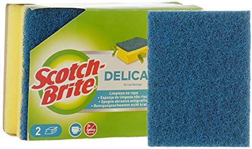 Scotch-Brite Esponja salvaúñas sin rayar delicada, 2 unidades por paquete