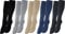 Vitasox 44458 Stützkniestrümpfe für Damen & Herren, Reisestrümpfe aus Baumwolle mit Kompression für Flug, Büro und Auto, Thrombose Socken gegen geschwollene Beine, 2 Paar anthrazit 43/46