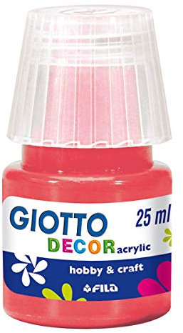 Giotto 6un Gouache liquide décor acrylique 25 ml Vermelhao/Es (8000825538186)