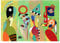 Kunstdruck auf Leinwand - Las Musas De Kandinsky - Aria Feliciano - Wanddeko, Canvas cm. 50x70