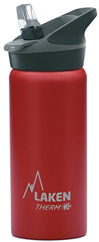 Laken Jannu Botella Térmica Acero Inoxidable 18/8 y Doble Pared de Vacío, Unisex adulto, Rojo, 500 ml