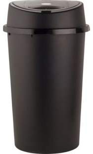 KetoPlastics 45 Litre all Black Touch Top Bin For Kitchen And Home