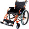 Aidapt VA165ORANGE Deluxe Leichtgewichtiger Rollstuhl aus Aluminium, orange