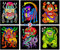 Stuff2Color Monster (Poster mit diffusem Samt-Farbton) Packung mit 6