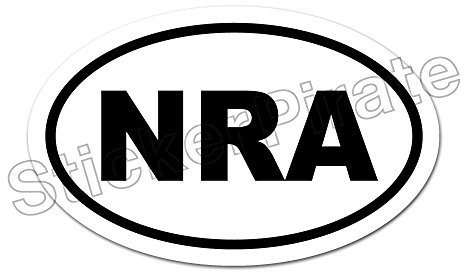 Ovaler Auto-Magnet NRA magnetischer Stoßstangen-Aufkleber