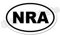 Ovaler Auto-Magnet NRA magnetischer Stoßstangen-Aufkleber