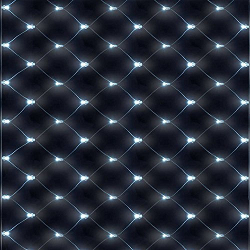 LightsGo Net Fairy Lights Outdoor Indoor LED Fairy Lights 320LEDs 3m*2m Cool White, 8/16H Timer, 8 Modes