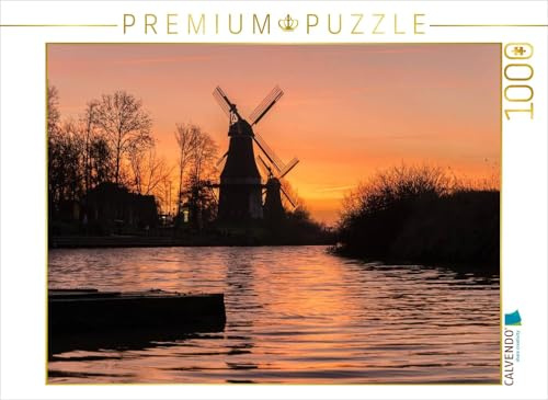 CALVENDO Puzzle Greetsieler Zwillingsmühlen | 1000 Teile Lege-Größe 64 x 48 cm Foto-Puzzle für glückliche Stunden