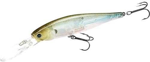 LUCKY CRAFT Pointer 100DD Angelköder für Süßwasser, 10,2 cm tiefes Tauchen und Suspending Jerkbait, Forelle, Barsch, Angelausrüstung und Tackle Box Zubehör, 238 Ghost Minnow
