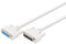 DIGITUS Datatransfer Verlängerungskabel, D-SUB25 St/Bu, 3.0m, Seriell/Parallel, Vergossen - Beige