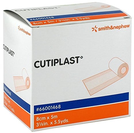 Smith & Nephew Cutiplast Kompresse, nicht-steril, komfortabel, für Zimmer, Streifen, 5 m x 4 cm