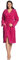 Vossen Damen & Herren Bademantel Texas cranberry XL