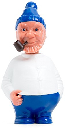 corpus delicti Seemann mit Wackelkopf – Maritime Wackelfigur mit Pfeife Pullover weiß