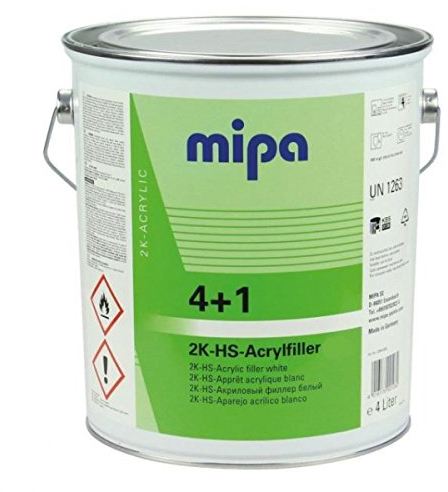 MIPA 4+1 Acrylfiller HS, hellgrau, 4Ltr. …