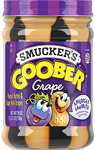 Smuckers Goober Peanut Butter and Grape, 510 g (Pack of 2)