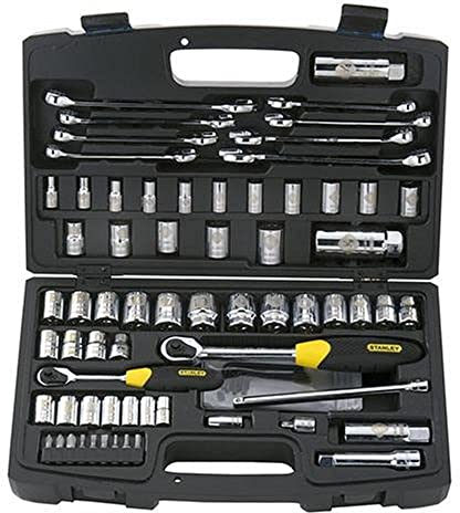 Stanley 92-813 MicroTough Ratchet and Laser Etched Socket Set, 75-Piece