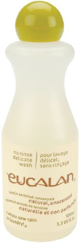 Eucalan - Lanolin angereichertes Wäschekonzentrat - umweltfreundlich, zart, geeignet für Wolle, Häkel- und Strickwaren - geruchlos 1 x 100 ml