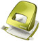 Leitz 50081023 Locher (30 Blatt, Anschlagschiene mit Formatvorgaben, Metall, WOW) metallic grün