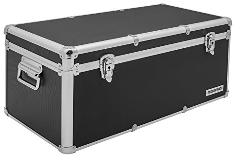 Aluminium-Rahmenkoffer Transport-Box, Koffer in Schwarz mit 54 Liter Volumen