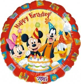 Folienballon Geburtstag mit Micky und den Freunden 43 cm