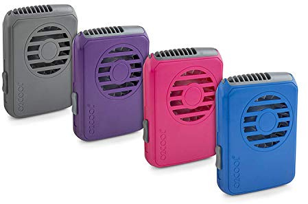 O2COOL O2 Cool Necklace Fan Assorted Colors (2 Pack)