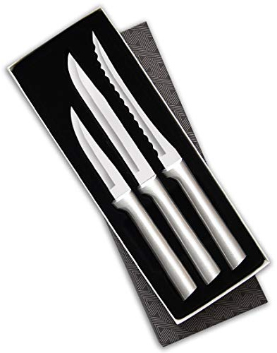 Rada Cutlery Cooking Essentials Gift Set (S49), 3-Piece Knife Set, Stainless Steel Blades, Silver Handle