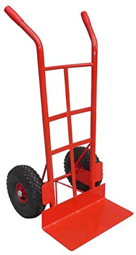 Heavy Duty Sack Truck for Rough Terrain, Sack Trolley with Large Plate, Garden Sack Barrow with Pneumatic Wheels, 450kg Capacity