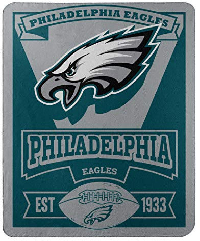 Northwest NFL Dallas Cowboys, Bedruckte Fleece-Decke, Jungen Damen Mädchen Unisex Herren, 1NFL/03102/0011/AMZ, Philadelphia Eagles, 50 x 60