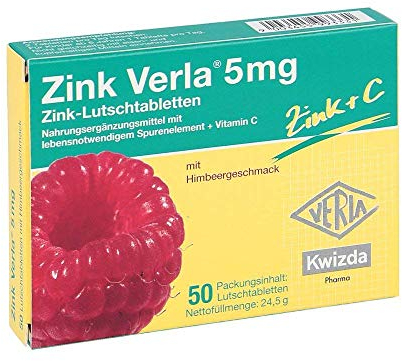 Zink Verla 5 mg Lutschtabl. Himbeere