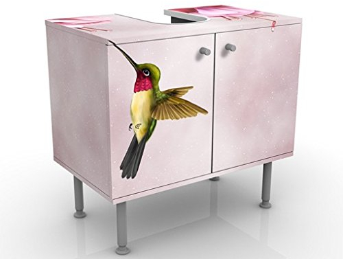 Apalis Waschbeckenunterschrank - Kolibri - Badschrank Rosa, Größe: 55cm x 60cm