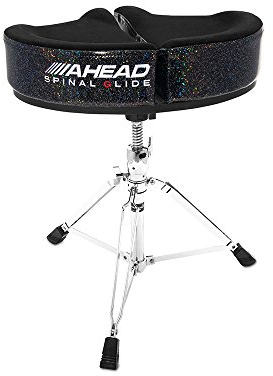 AHEAD SPG-BS-3 DRUM THRONE SPINAL-G BLACK SPARKLE- 3 LEG BASE