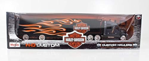 Maisto m11516 Maßstab 1: 64 Custom Harley Davidson Hauler in verpackt mit feinen Details Druckguss Modell, Assorted Designs and Colours