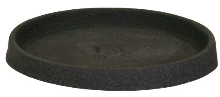 Floralo Untersetzer Terni frostsicher, rund, schwarz / granit, 38 cm